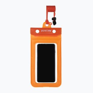 ZONE3 Waterproof Phone Pouch clar / portocaliu