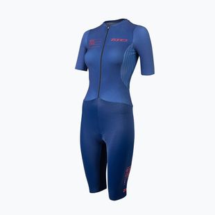 Combinezon de triatlon pentru femei ZONE3 Aeroforce X II SS Trisuit navy