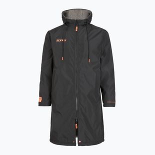 Palton ZONE3 Recycled Robe Parka black/grey/orange