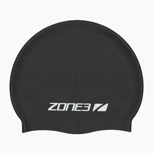 Cască de înot ZONE3 Silicone Swim black