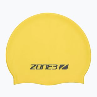 ZONE3 Silicone Șapcă de înot hi-vis galben