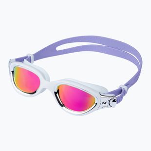 Ochelari de înot ZONE3 Venator-X white/silver/lilac/polarised revo purple