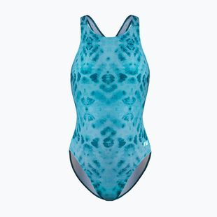 Costum de baie întreg pentru femei ZONE3 Classic teal tie-dye
