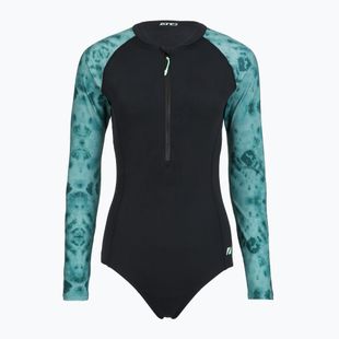 Costum de baie întreg pentru femei ZONE3 Long Sleeve teal tie dye