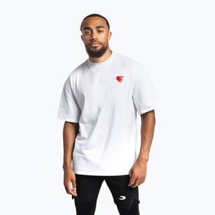 Tricou pentru bărbați Boxraw Boxing is Love Oversized White