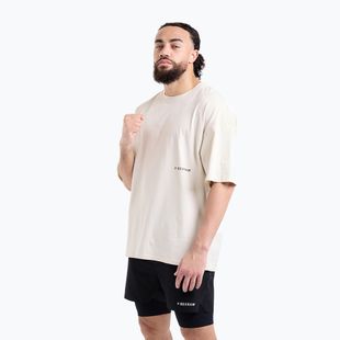 Tricou pentru bărbați BOXRAW Sparring Club Oversized washed beige