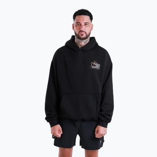 Bluză pentru bărbați BOXRAW Hook Right Goodnight Oversized Hoodie black