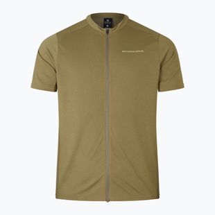Tricou de ciclism pentru bărbați  Endura Loop Zipped tweed green