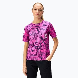 Tricou de ciclism pentru femei Endura Grid Floral Ltd W pink pop