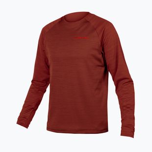 Longsleeve de ciclism pentru bărbați Endura Singletrack Fleece brick