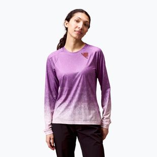 Longsleeve de ciclism pentru femei Endura Singletrack Print W end purple