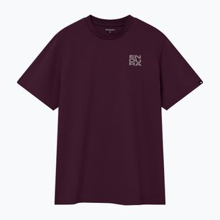 Tricou de ciclism Endura Stacked Logo Graphic Tee black cherry