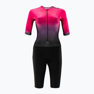 Combinezon de triatlon pentru femei HUUB Collective Tri Suit black/rose fade