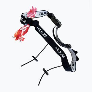 Centură de start HUUB Number Belt - 4 Gels black