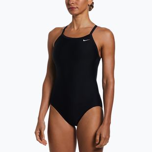 Costum de baie dintr-o piesă pentru femei Nike Solid Racerback black