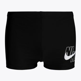 Boxeri de înot Nike Logo Aquashort pentru bărbați, negru NESSA547-001