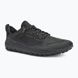 Încălțăminte barefoot pentru bărbați Vivobarefoot Tracker Leather Low obsidian