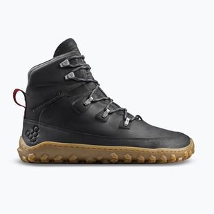 Încălțăminte barefoot pentru bărbați Vivobarefoot Tracker Leather obsidian