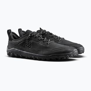 Încălțăminte barefoot pentru bărbați Vivobarefoot Tracker Leather Low obsidian