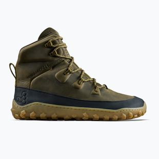 Încălțăminte barefoot pentru bărbați Vivobarefoot Tracker Leather dark olive
