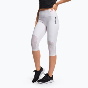 Jambiere de antrenament pentru femei Gymshark Pulse Pulse Cropped alb