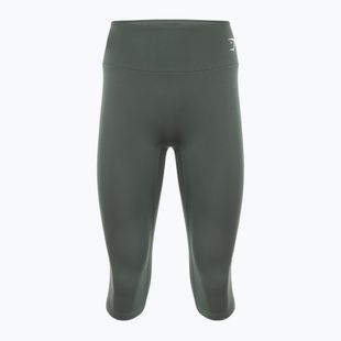 Colanți de antrenament pentru femei Gymshark Training Cropped obsidian / green