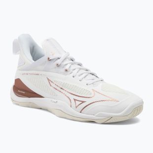 Încălțăminte de handbal pentru femei Mizuno Wave Mirage 4 white/rose/snow white