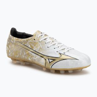 Încălțăminte de fotbal pentru bărbați Mizuno Alpha Japan AG white/ge gold/black