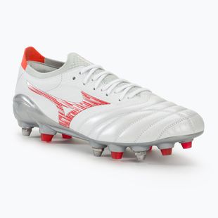 Încălțîminte de fotbal pentru bărbați Mizuno Morelia Neo IV Β Japan Mix white/radiant red/hot coral