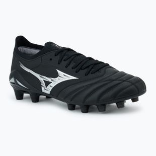 Încălțăminte de fotbal pentru bărbați Mizuno Morelia Neo IV β Japan FG black/galaxy silver