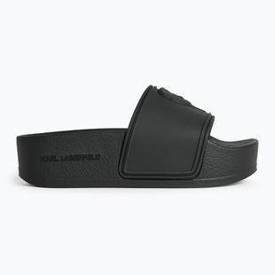 Papuci pentru femei KARL LAGERFELD Kondo Maxi Nft Relief black rubber
