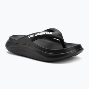 Papuci pentru femei  KARL LAGERFELD Skoona II Hotel Thong black rubber