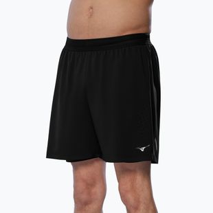 Pantaloni scurți de alergare pentru bărbați Mizuno Tech Light 5.5" 2IN1 black