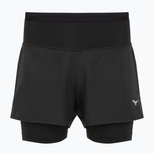 Pantaloni scurți de alergare pentru femei Mizuno Trail ER 2IN1 black