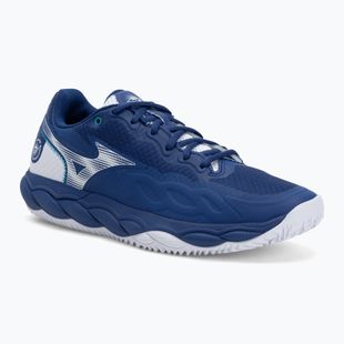 Încălțăminte de tenis pentru bărbați  Mizuno Wave Enforce Court CC bellwether blue/ white/ fjord blue