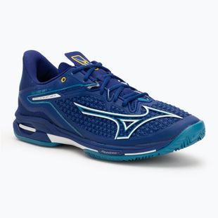 Încălțăminte de tenis pentru bărbați Mizuno Wave Exceed Tour 6 CC bellwether blue/ white/ fjord blue
