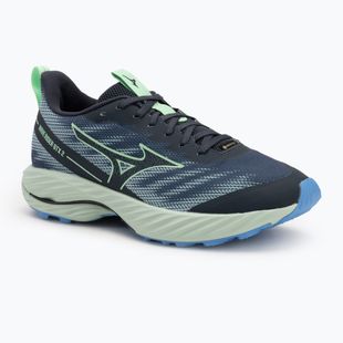 Încălțăminte de alergare pentru bărbați Mizuno Wave Rider GTX 2 vintage indigo / neo mint / front blue