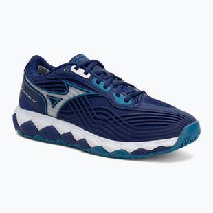 Încălțăminte de tenis pentru bărbați Mizuno Wave Enforce Tour 2 CC bellwether blue/ white/ fjord blue