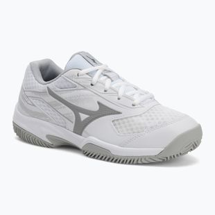 Încălțăminte de tenis pentru femei Mizuno Break Shot 5 CC white/ ultimate gray/ harbor mist