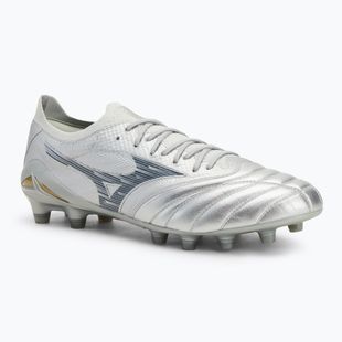 Încălțăminte de fotbal pentru bărbați Mizuno Morelia Neo IV β Elite Md galaxy silver/8605C/Cool gray 3c