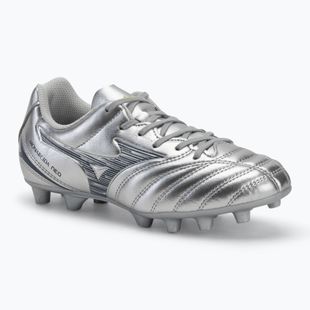 Încălțăminte de fotbal pentru copii Mizuno Monarcida Neo III Select Jr Md galaxy silver/8605 c/gold