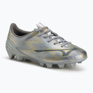 Încălțăminte de fotbal pentru copii Mizuno α II Select Jr Md galaxy silver/8605 c/gold