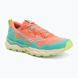 Încălțăminte de alergare pentru femei  Mizuno Wave Daichi 9 fresh salmon/white/sharp green