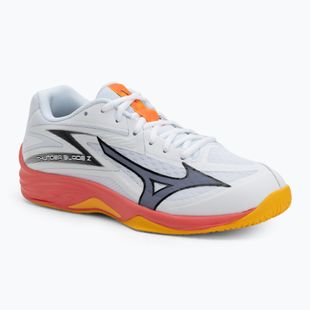 Încălțăminte de volei Mizuno Thunder Blade Z white/fiery coral 2/citrus