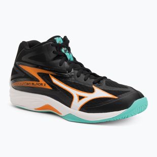 Încălțăminte de volei Mizuno Thunder Blade Z Mid black/tangelo/ice green