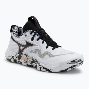 Încălțăminte de volei Mizuno Wave Momentum Elite white/black/ge gold