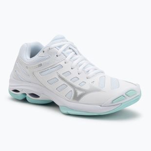 Încălțăminte de volei pentru femei Mizuno Wave Voltage 2 white/blue tint
