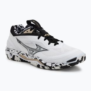 Încălțăminte de handbal Mizuno Wave Stealth 6 white/black/gold