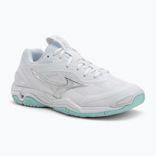 Încălțăminte de handbal pentru femei Mizuno Wave Stealth 6 white/blue tint