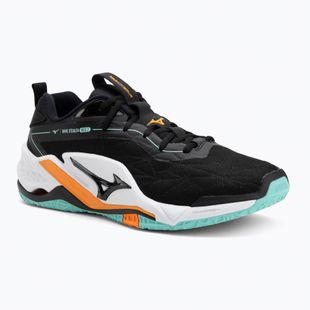 Încălțăminte de handbal Mizuno Wave Stealth Neo 2 black/tangelo/ice green